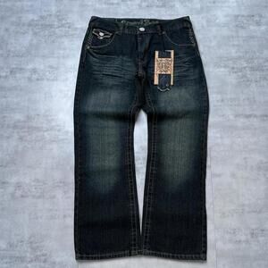 Y2K Armored Saint Denim 00s Baggy Dark wash jeans